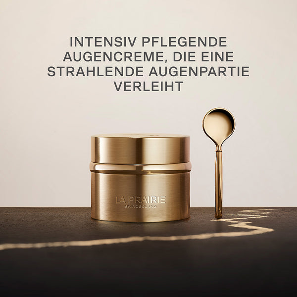 la prairie pure gold radiance eye cream spoon