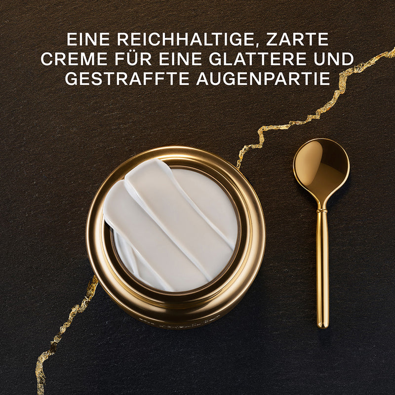 la prairie pure gold radiance eye cream spoon