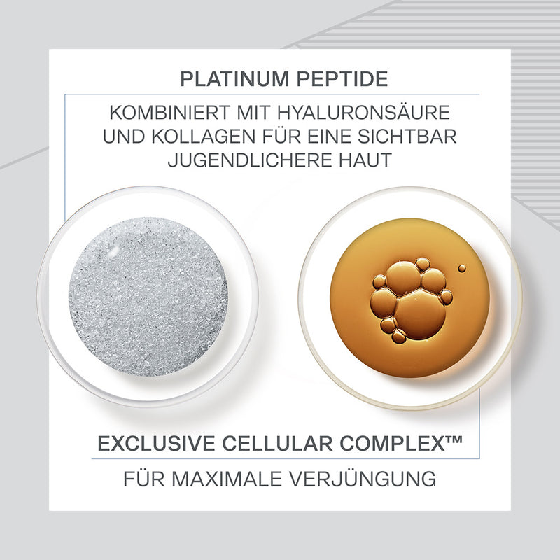 La Prairie Platinum Rare Haute-Rejuvenation Cellular Night Elixir plarinum peptide kollagen hyaluron haut complex