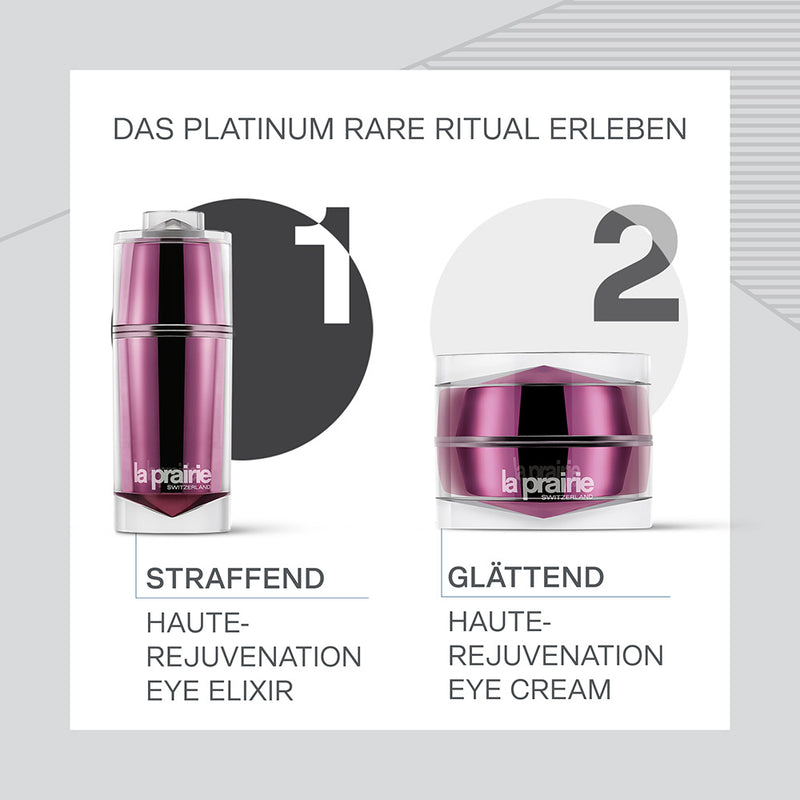 La Prairie Platinum Rare Haute-Rejuvenation Eye Elixir ritual