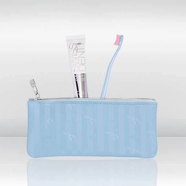 swissdent ft. maison mollerus travel set gentile light blue 