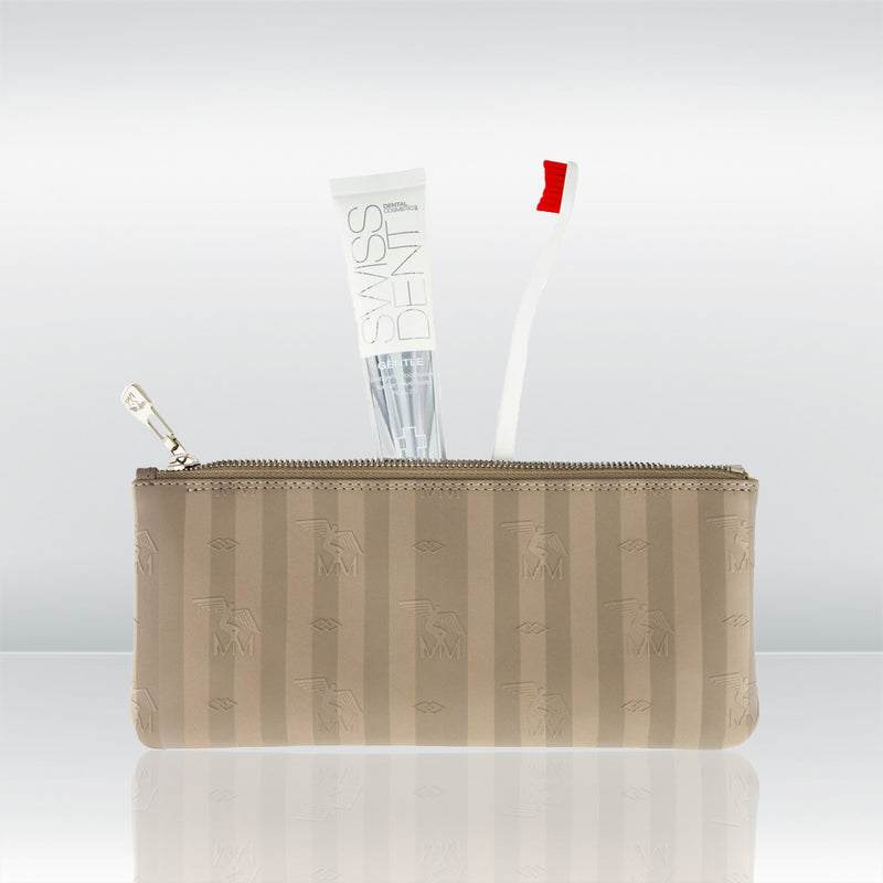 swissdent ft. maison mollerus travel set gentle taupe 